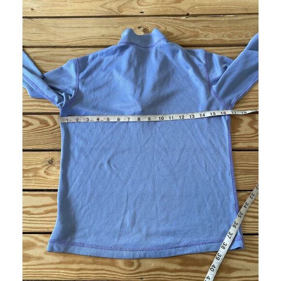 Patagonia Capilene 1/4 Zip Base Layer Top Size Small Women’s Purple Long Sleeve - Picture 7 of 8